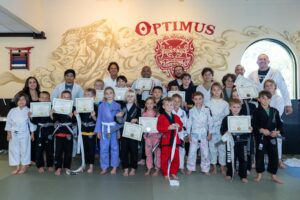 kids jiujitsu Rank Promotion at Optimus BJJ