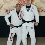 Esteemed Black Professor Tinguinha and 4th degree black Belt Professor Grant